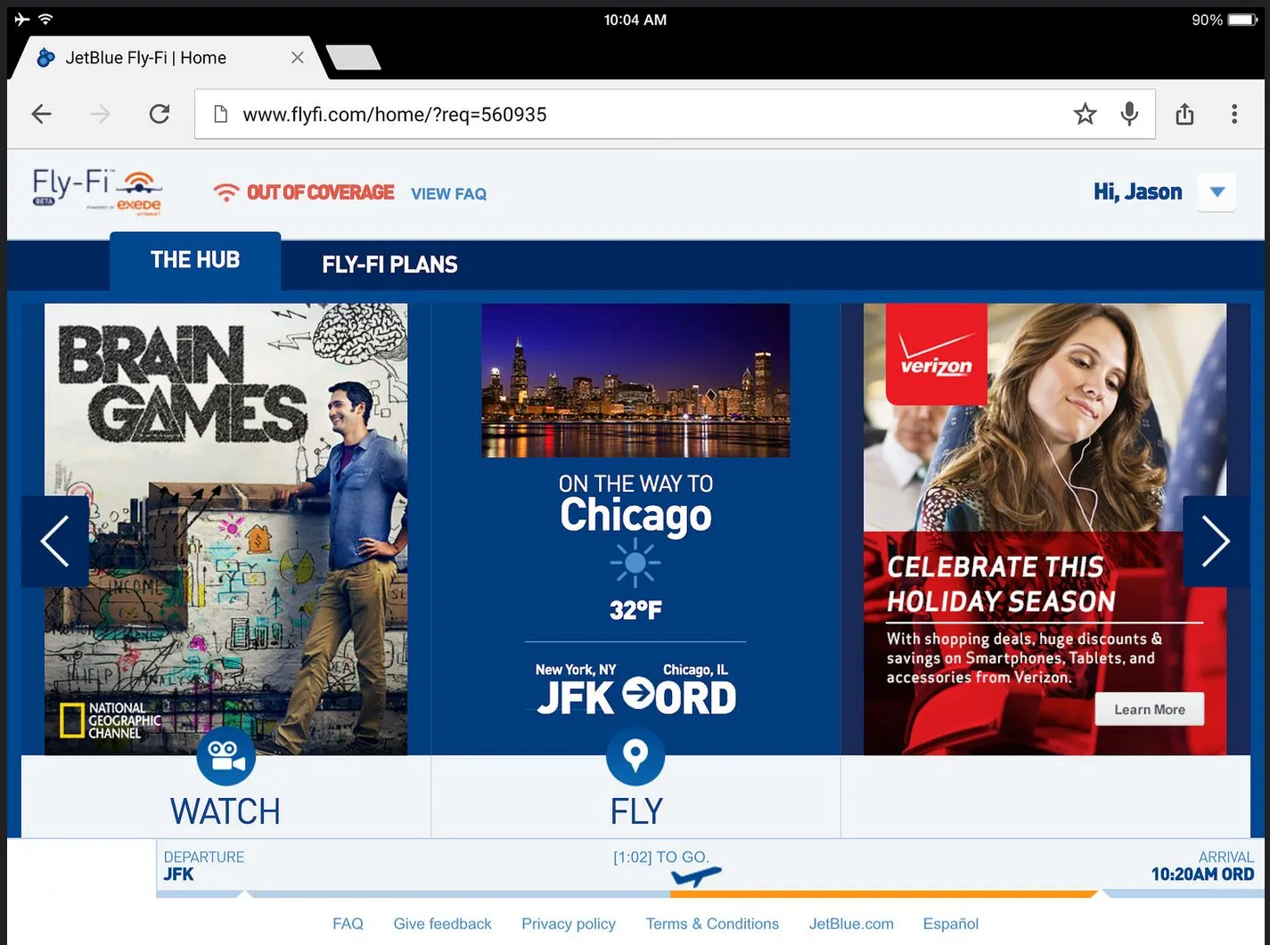 Video review of JetBlue's new FlyFi Hub reveals its potential Runway