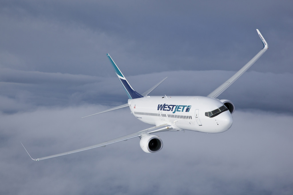 Westjet 737-800 air to air