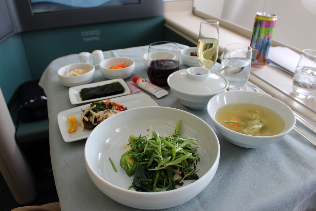 John Walton - Korean Air first class A380 Meal-bibimbap