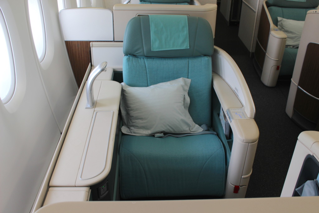 John Walton - Korean Air first class A380 seat front