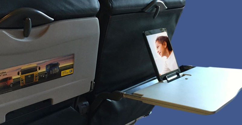 SmartTray and Astronics partner to bring this tablet holder and charging device to market