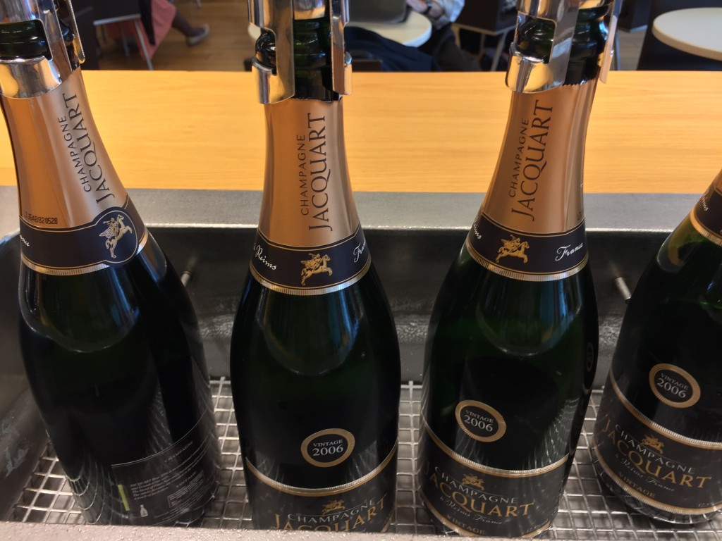 The 2006 Jacquart is a very impressive Champagne selection for a business class lounge