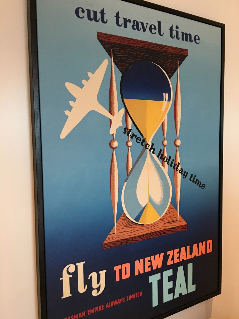 Air NZ's recent 75th anniversary celebrations are on show in the lounge