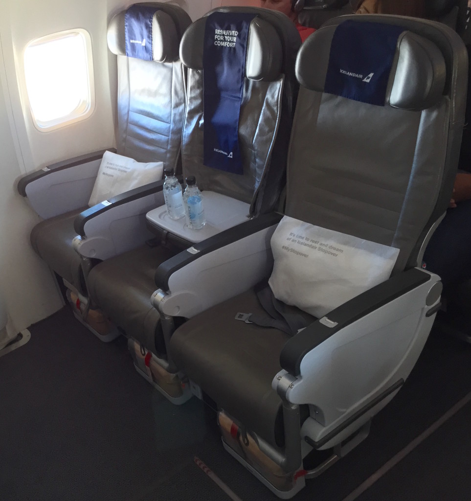 Only centre seats will have the spare middle free on the 767