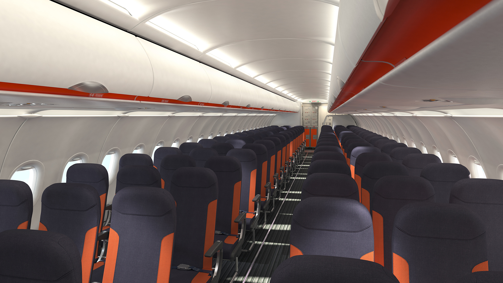 easy jet cabin