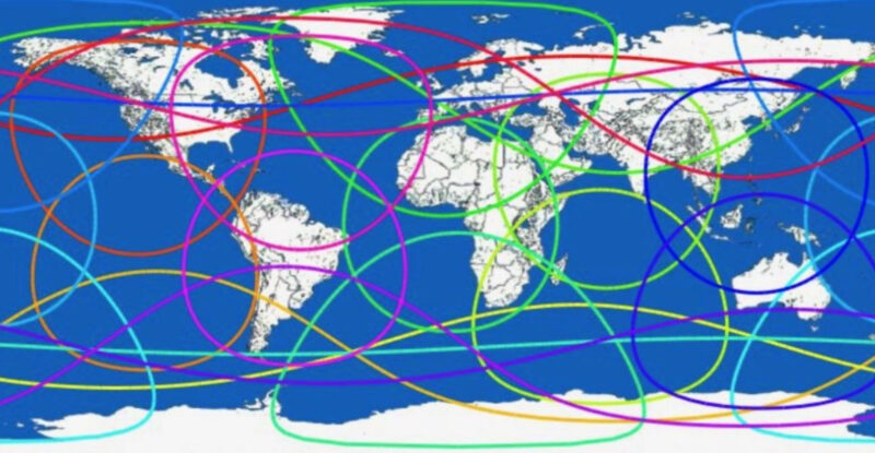 Viasat MEO footprint map