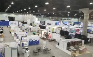 IFSA show floor ready for attendees.