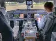 Cockpit of the E195-E2.