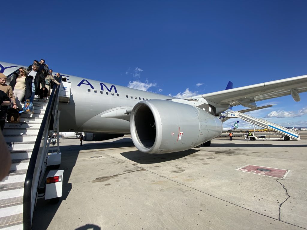 A330 Air Europa aircraft at the gate with skyteam livery