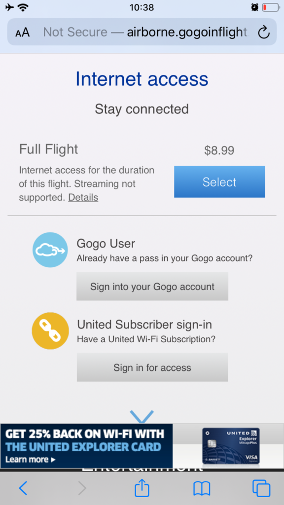 Screenshot of wifi packages