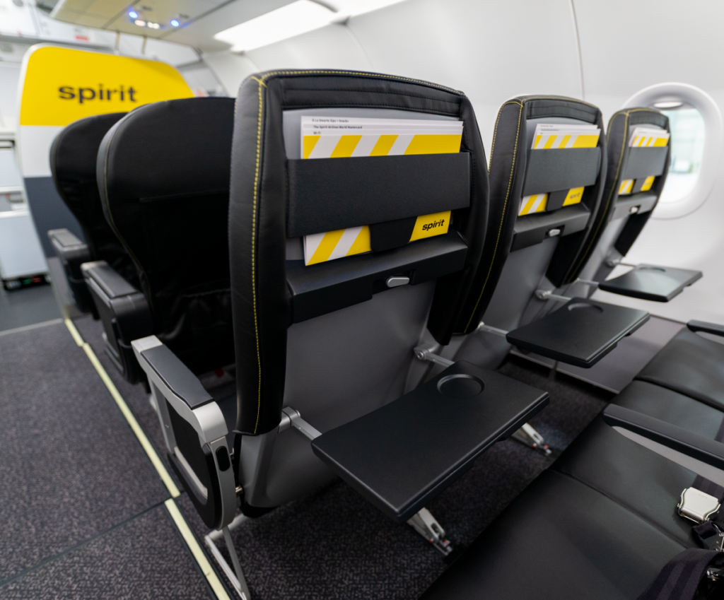 Spirit airlines Airbus A320neo cabin seat and interior