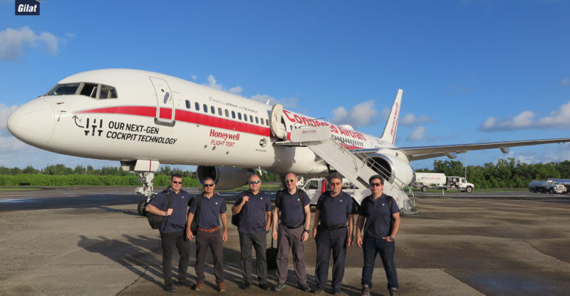 Gilat achieves ESA industry milestone – Gilat team by Honeywell test aircraft image