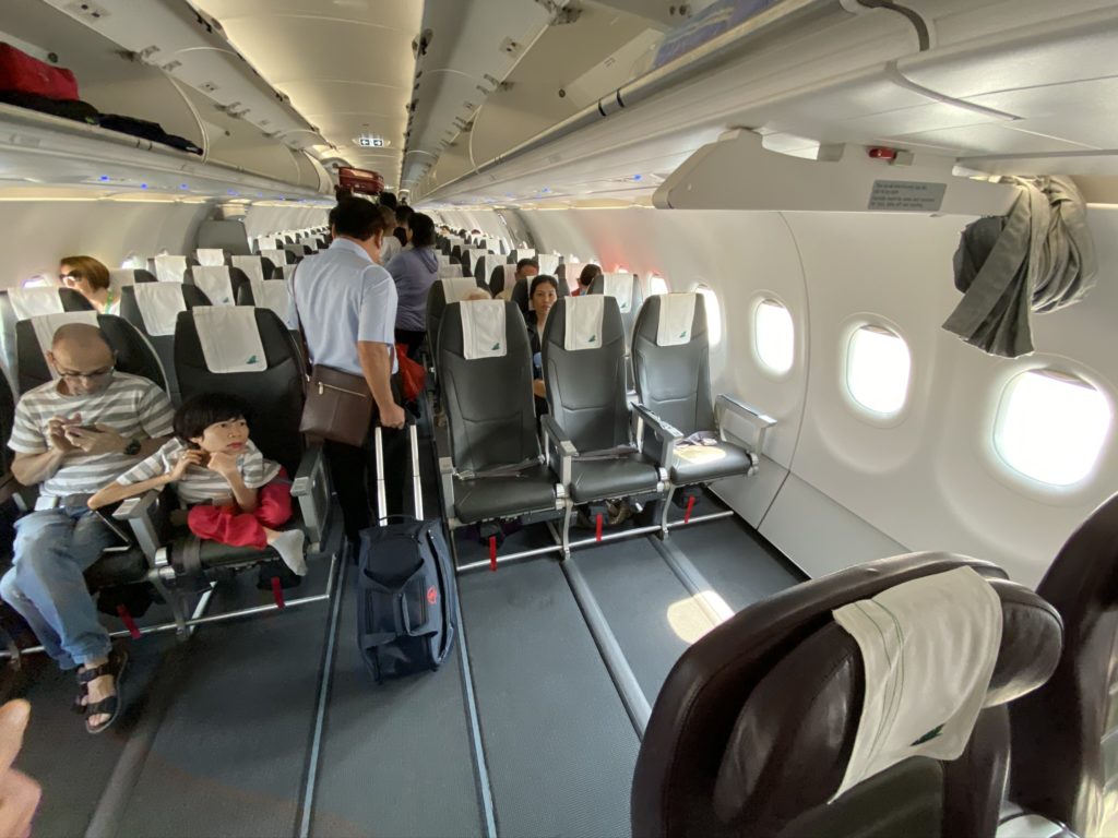 Image showing the huge gap between Bamboo's Business and economy class