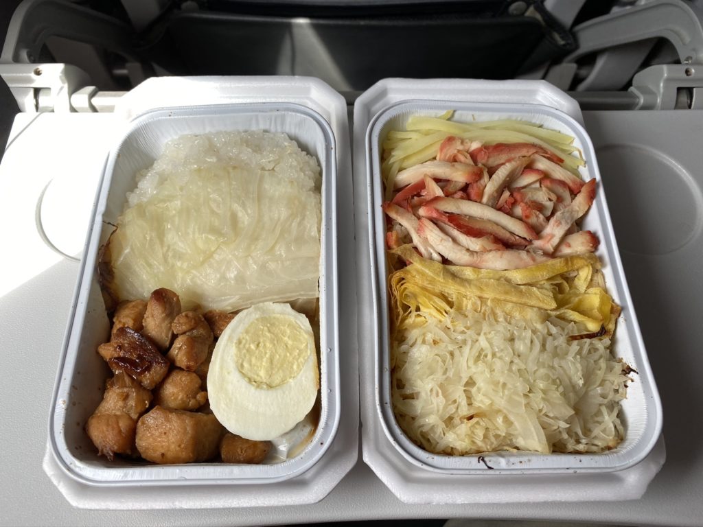 Inflight meals on JetStar