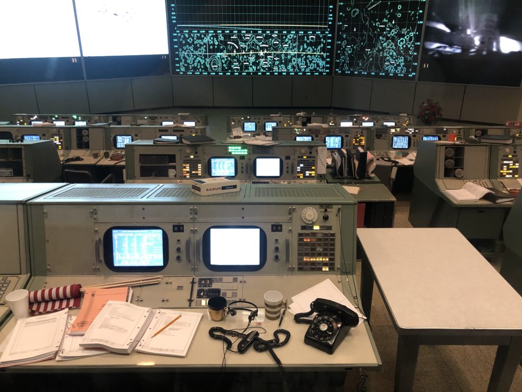 mock up of 1969 mission control