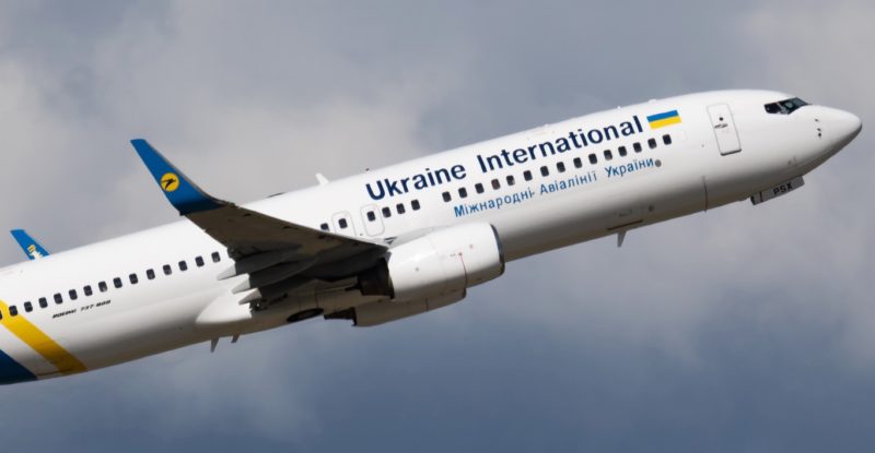 Ukraine International Airlines Boeing 737-800 in flight