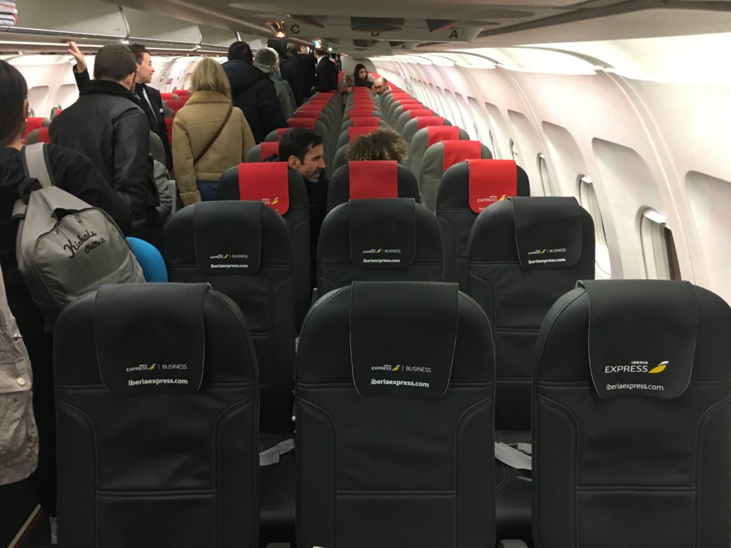 iberia express a320 cabin interior