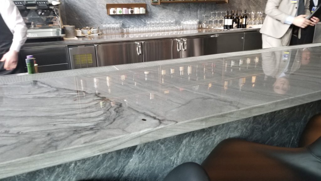 Marble slab bar top