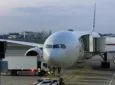 American 777 parked and ready to board