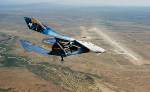 SpaceShipTwo Unity flying free in New Mexico Airspace for the first time