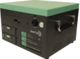 Inflight Dublin's Everbox hardware for Everhub. A black box with green top.
