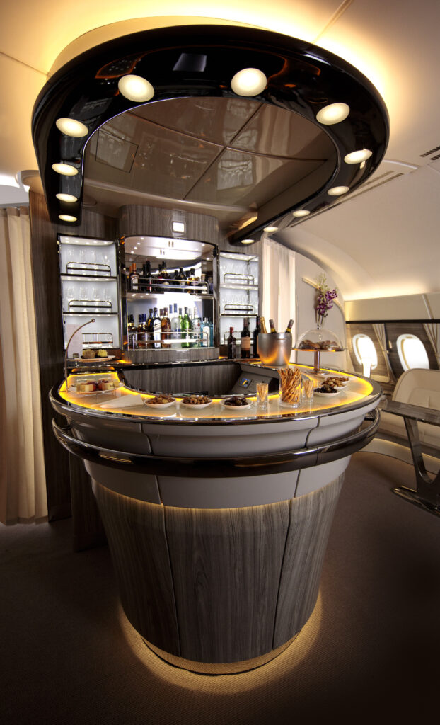 Emirates' A380 onboard lounge refresh