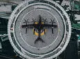 eVTOL aircraft on a helipad. Image provided by Avolon and Vertical Aerospace