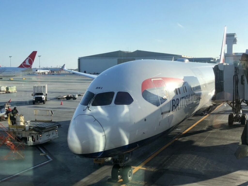 British Airways Aircraft at the gate