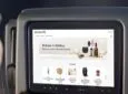 Singapore Airlines Thales IFE screen loaded to a shopping portal page.