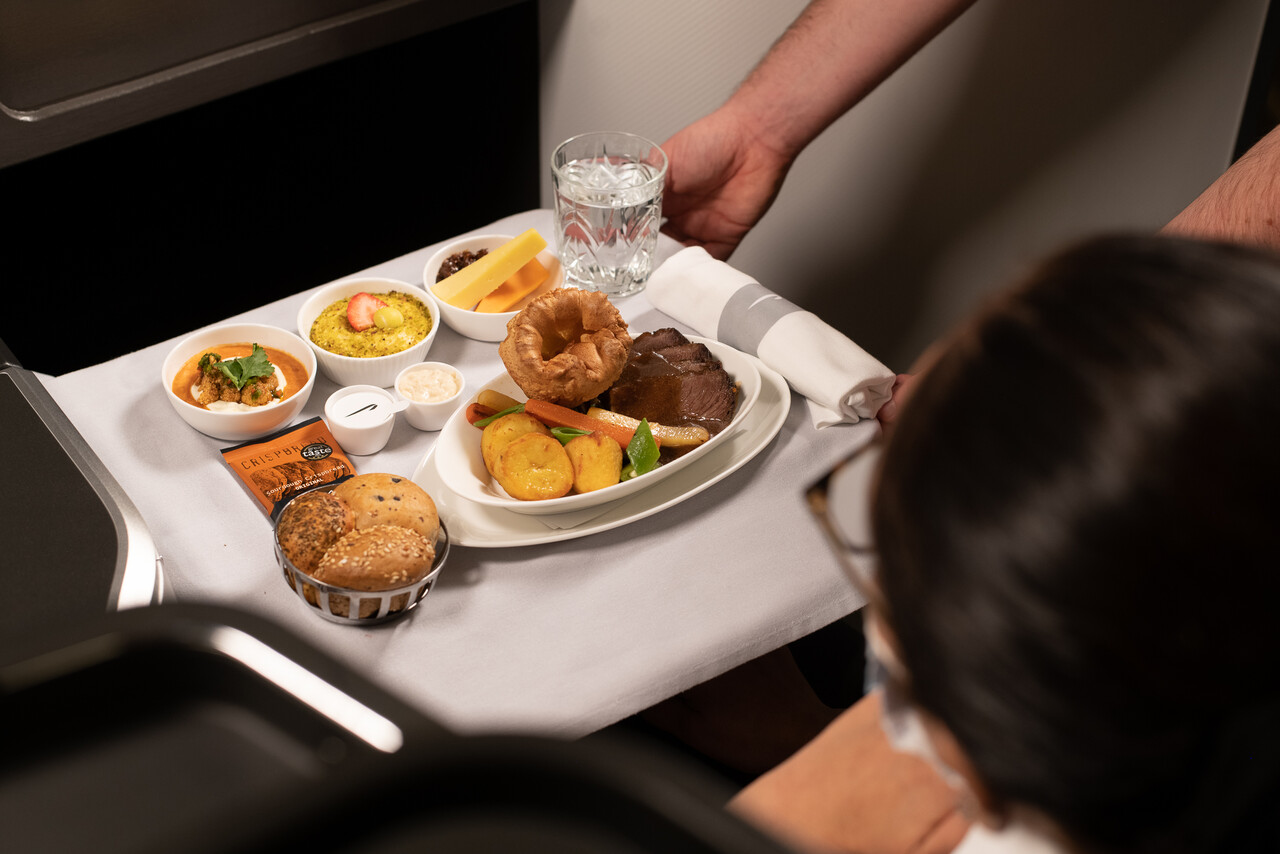 british airways economy class menu