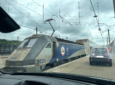 Eurotunnel auto-train up close