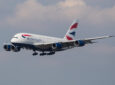 British Airways A380 on final approach into London Heathrow