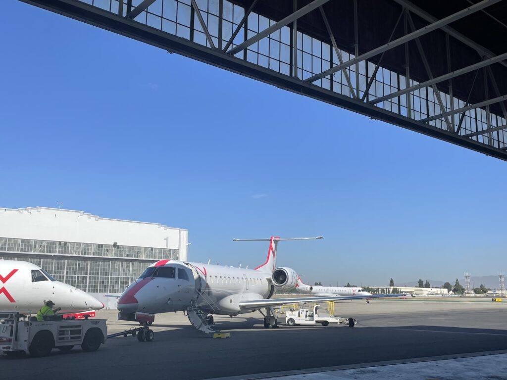 JSX Aircraft at the airport.