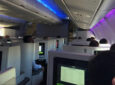 Business class seats and IFE onboard a widebody