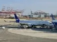 SAS A350 parked at the gate