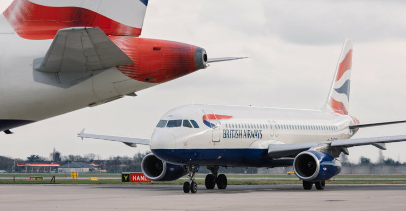 British Airways Aircraft tails