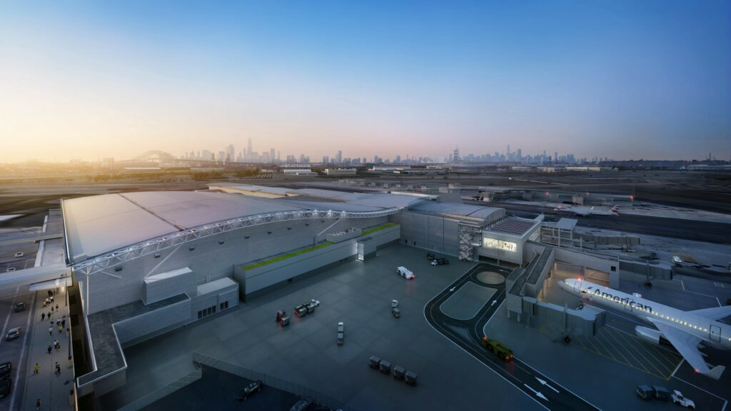 JFK Terminal 8 exterior rendering