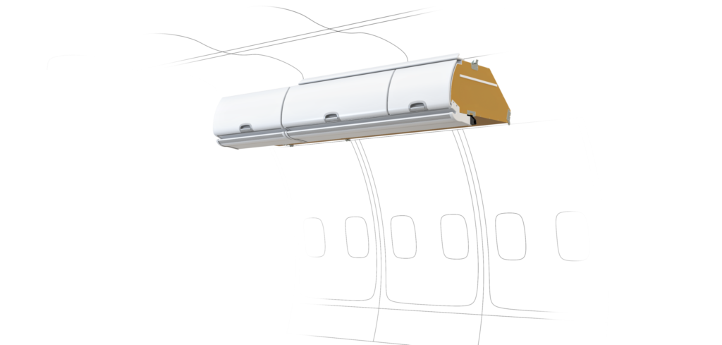 Computer drawing of the Boeing 737 Bin