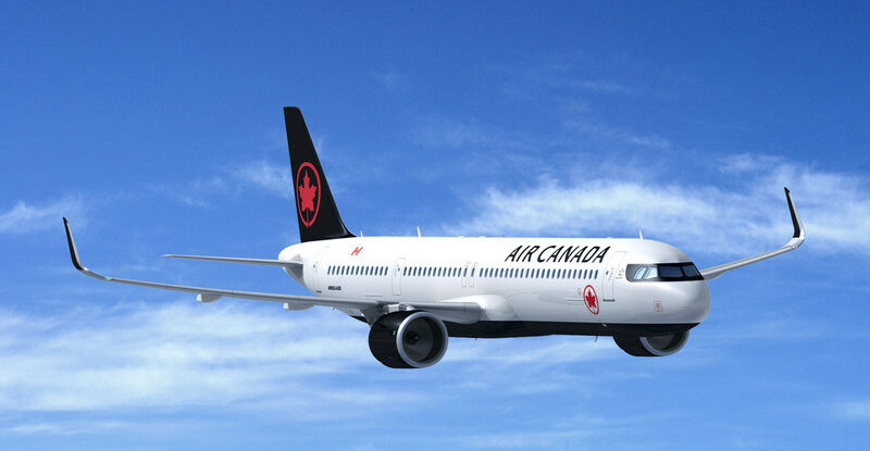 Air Canada Airbus A321XLR inflight