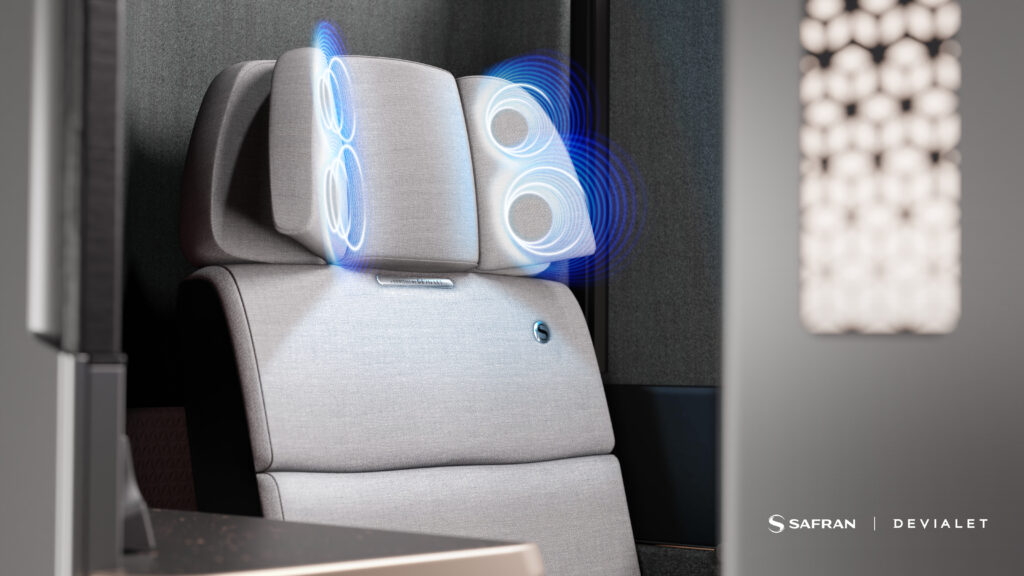 Safran Seats' Euphony seat and sound experience.