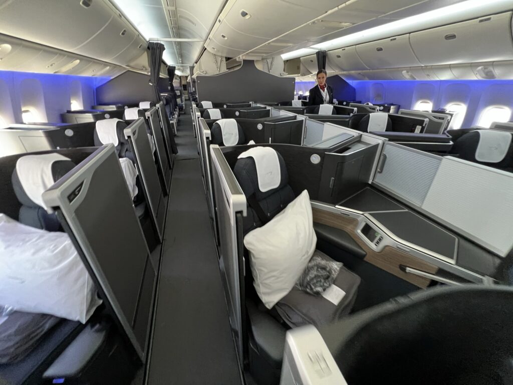 Clubs Suite cabin of a British Airways 777-200ER