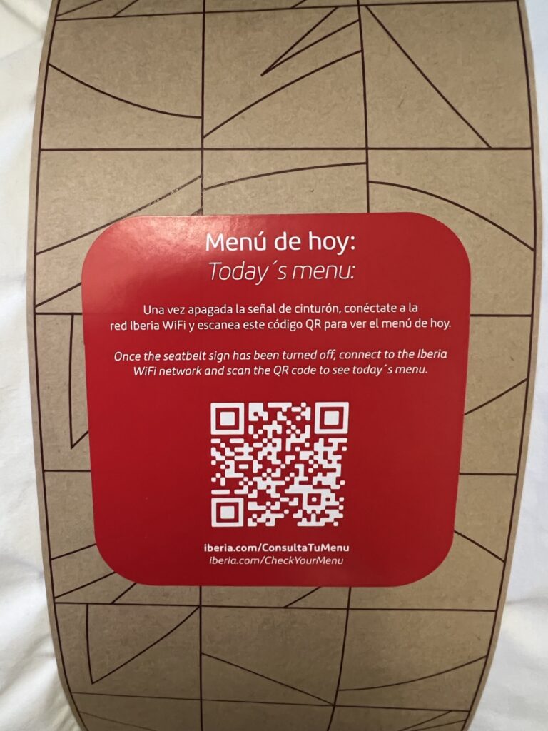 QR code displayed on bedding packaging