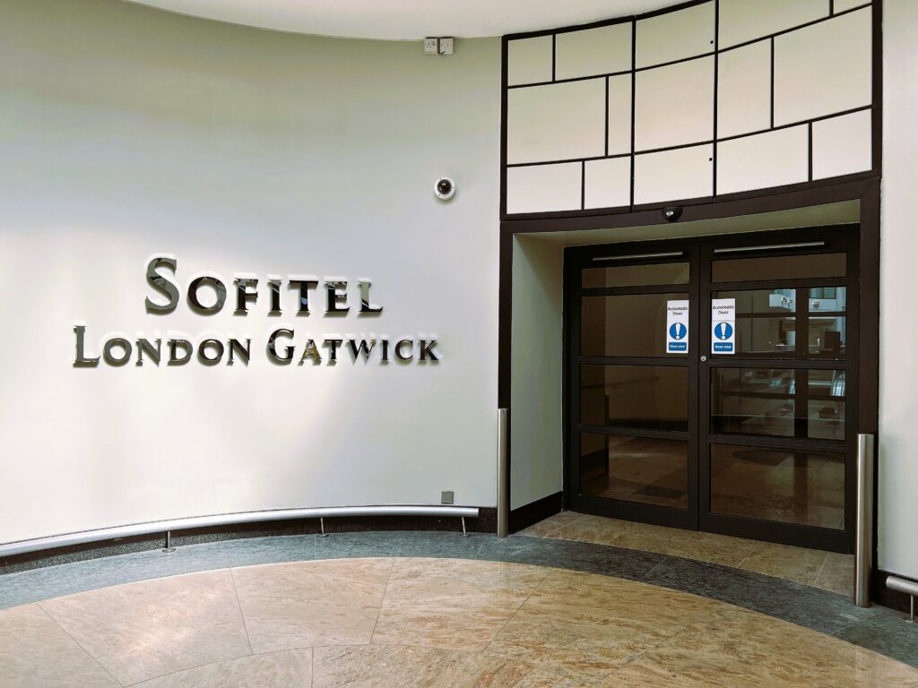 Entrance to Sofitel at London Gatwick