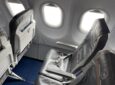 A view of two empty seats on Lufthansa's A320neo