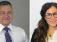 To the right, Rosalia Piazza – Senior Sales Manager and to the left - Damian Protano – Regional Sales Manager of Mirus Aircraft Seating