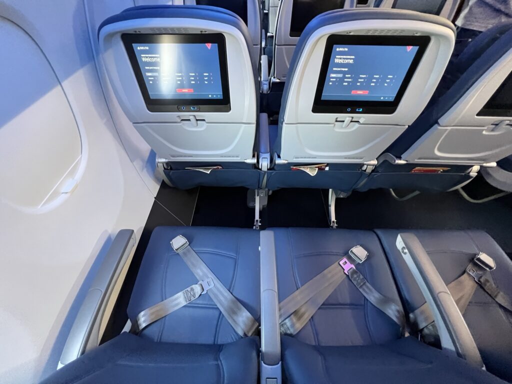 Delta Main Cabin sets featuring seatback IFE on the A321neo