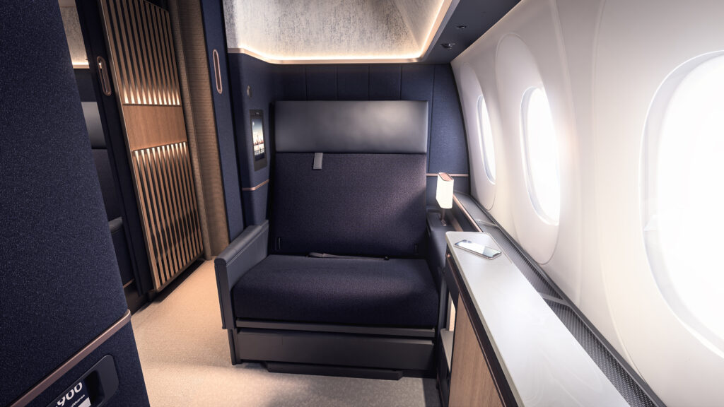 Lufthansa First Class Suite in the new Allegris brand line. Image: Lufthansa Group