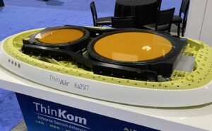 ThinKom antenna ThinAir KA2517 is on display at APEX Expo. A part of HBCplus.