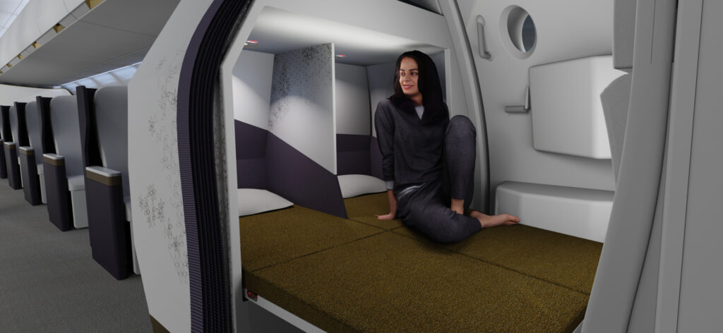 Crew Rest Compartment for Single Aisle Aircraft by Diehl Aviation