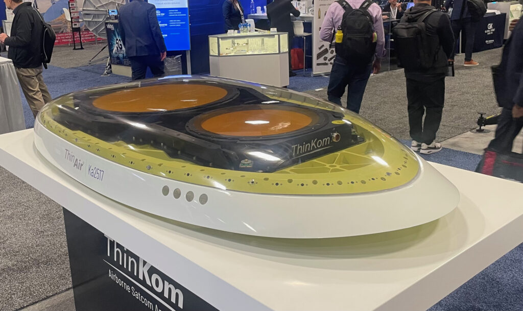 ThinKom showcases the Ka2517 antenna at SATELLITE 2023 in DC.